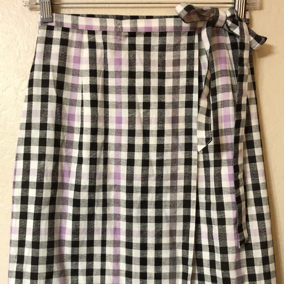 ASOS Gingham Midi Wrap Skirt - Picture 6 of 9